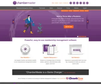 Chambermaster.com(Our association management software) Screenshot