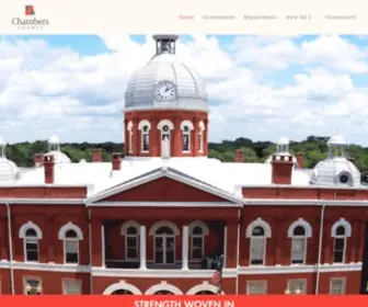 Chamberscountyal.gov(Website for the County Commission of Chambers County) Screenshot