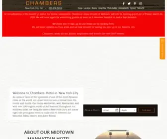 Chambershotel.com(Chambers Hotel) Screenshot