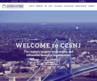 Chambersnj.com(Chamber of Commerce Southern New Jersey) Screenshot