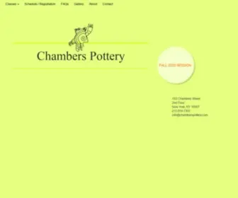 Chamberspottery.com(Chambers Pottery) Screenshot