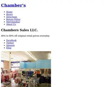 Chamberssales.com(Chambers Sales LLC) Screenshot