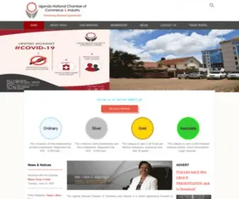 Chamberuganda.com(Uganda National Chamber of Commerce and Industry) Screenshot