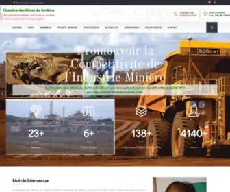 Chambredesmines.bf(Chambre des Mines du Burkina) Screenshot