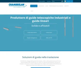 Chambrelan.it(Produttore di guide telescopiche industriali e guide lineari) Screenshot