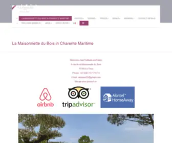 Chambres-Hotes-LA-Rochelle-LE-Thou.fr(La Maisonnette du Bois en Charente Maritime) Screenshot