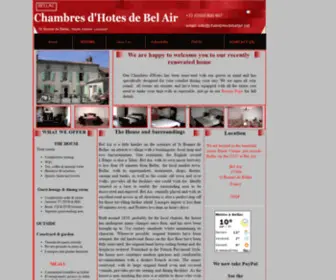 Chambresdebelair.net(Chambres d'Hotes de Bel Air in the Limousin) Screenshot