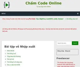 Chamcode.net(Chấm Code Online) Screenshot