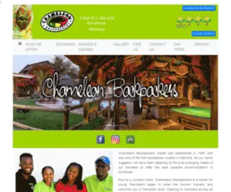 Chameleonbackpackers.com(Namibia Safari With Chameleon Safaris Namibia Africa) Screenshot