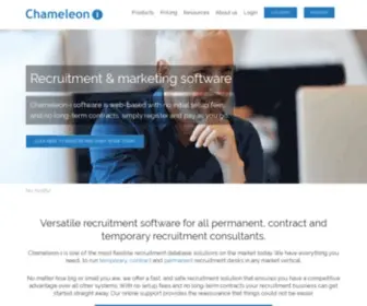 Chameleoni.com(Quality recruitment agency software UK for measurable results) Screenshot