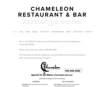 Chameleonpdx.co(Chameleon Restaurant & Bar) Screenshot