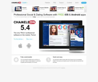 Chameleonsoftwareonline.com(Dating Software & Social Networking Script Chameleon) Screenshot