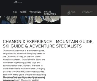 Chamex.com(Chamonix Experience) Screenshot