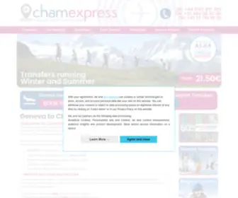 Chamexpress.com(Geneva Airport Chamonix Low Fare Transfers) Screenshot