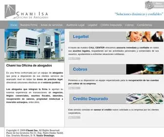 Chamisalaw.com(Oficina de abogados) Screenshot