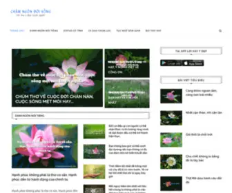 Chamngondoisong.com(Châm ngôn đời sống) Screenshot
