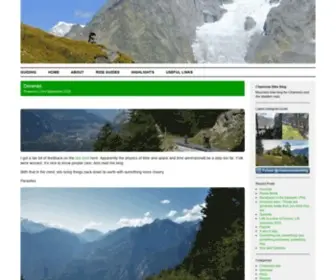 Chamonixbikeblog.com(Chamonix Bike Blog) Screenshot