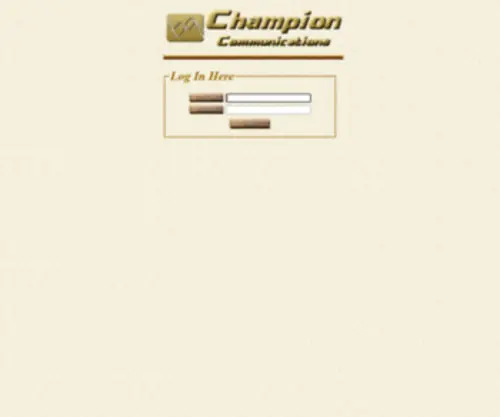 Champ-Web.com(Main Access Page) Screenshot