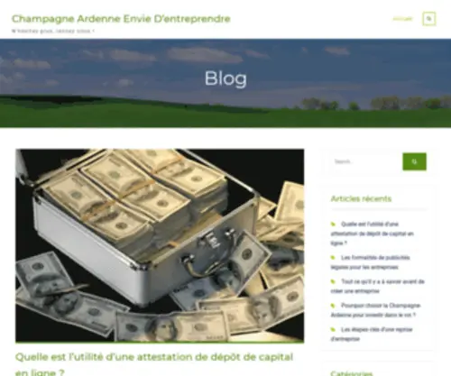 Champagne-Ardenne-Envie-Dentreprendre.fr(Champagne Ardenne Envie D'entreprendre) Screenshot