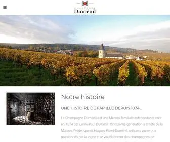 Champagne-Dumenil.com(Champagne Dumenil) Screenshot