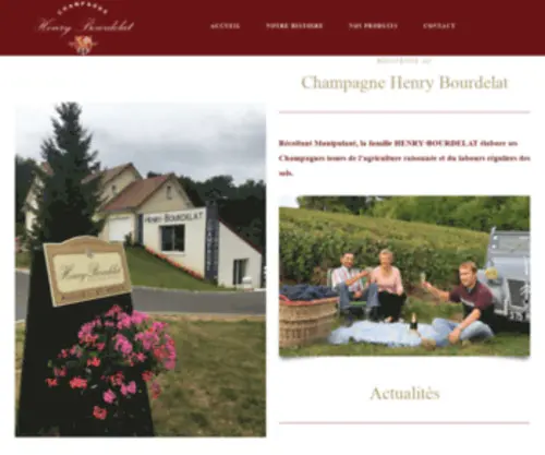 Champagne-Henry-Bourdelat.fr(Champagne Henry) Screenshot