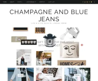 Champagneandbluejeans.com(Champagne And Blue Jeans) Screenshot