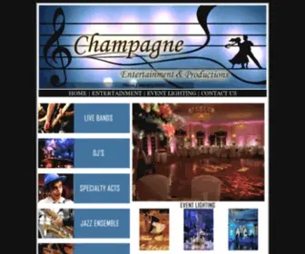 Champagneent.com(Champagne Entertainment) Screenshot