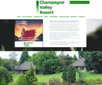 Champagneresort.co.za(Champagne Valley) Screenshot