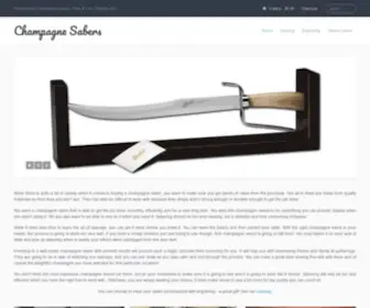 Champagnesabers-US.com(Unique Champagne Sabers with Personalized Engraving. Quick & easy personalization) Screenshot