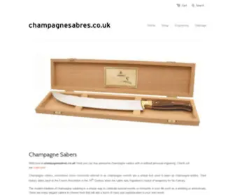 Champagnesabres.co.uk(Unique Champagne Sabers with Personalized Engraving. Quick & easy personalization) Screenshot