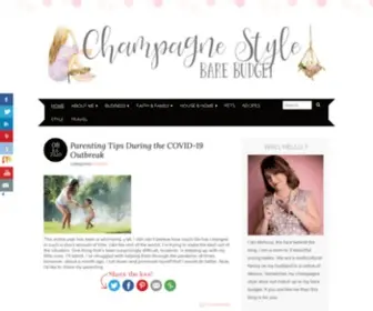 Champagnestylebarebudget.com(Where Your Style and Budget Collide) Screenshot