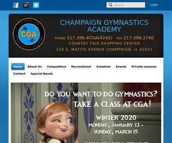 Champaigngym.com(Champaign Gymnastics Academy) Screenshot