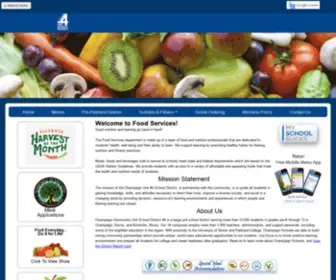 Champaignschoolsfoodservices.org(School Nutrition and Fitness) Screenshot