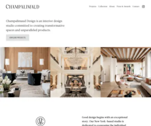 Champalimauddesign.com(Champalimaud Design) Screenshot