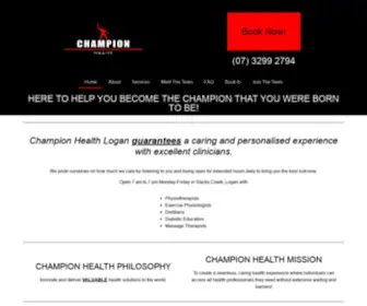 Champhealth.com.au(Champion Health) Screenshot