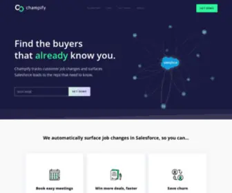 Champify.io(Track Customer Job Changes) Screenshot