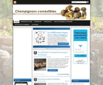 Champignonscomestibles.com(Champignons comestibles) Screenshot