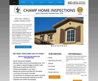 Champinspections.com(Certified Home Inspector in Phoenix) Screenshot