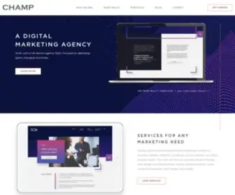 Champinternet.com(Digital Marketing Agency in Newton) Screenshot