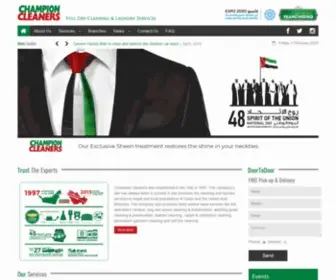 Champion-Cleaners.com(Dry Cleaning and Laundry service Dubai) Screenshot