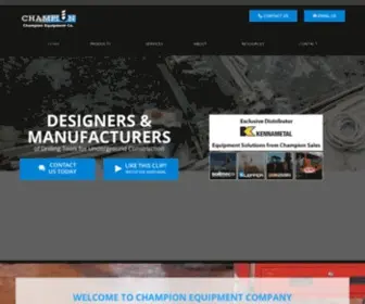 Champion-Equipment.com(Underground Construction) Screenshot