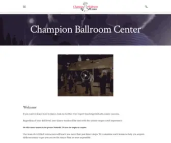 Championballroomcenter.com(Champion Ballroom Center) Screenshot