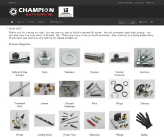 Championbolt.com(Champion Bolt & Supply Inc) Screenshot