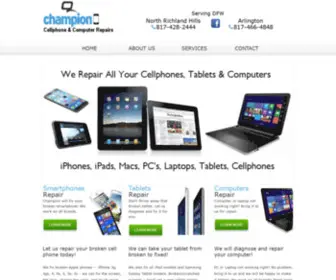 Championccp.com(Expert Cellphone and Computer Repairs) Screenshot