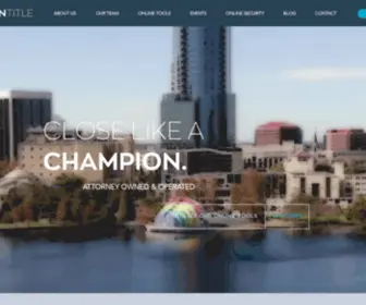 Championclosing.com(Ranked as Orlando Top Title and Closing Company. Champion Title &amp; Closing) Screenshot