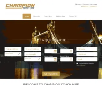 Championcoachhire.co.uk(Minibus Hire with Driver Service Provider with Multiple Facilities. Champion Coach Hire) Screenshot