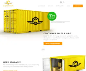 Championcontainersnz.com(Champion Containers) Screenshot