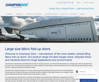 Championdoor.com(Champion Door) Screenshot