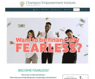 Championempowerment.com(Champion Empowerment Student Loan Repayment Tools & Life Skills Courses) Screenshot