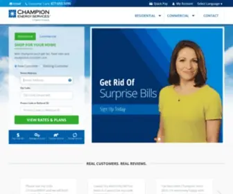 Championenergyservices.com(Champion energy) Screenshot